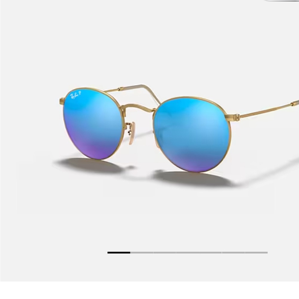 Ray-Ban Round Flash Lenses in Blue